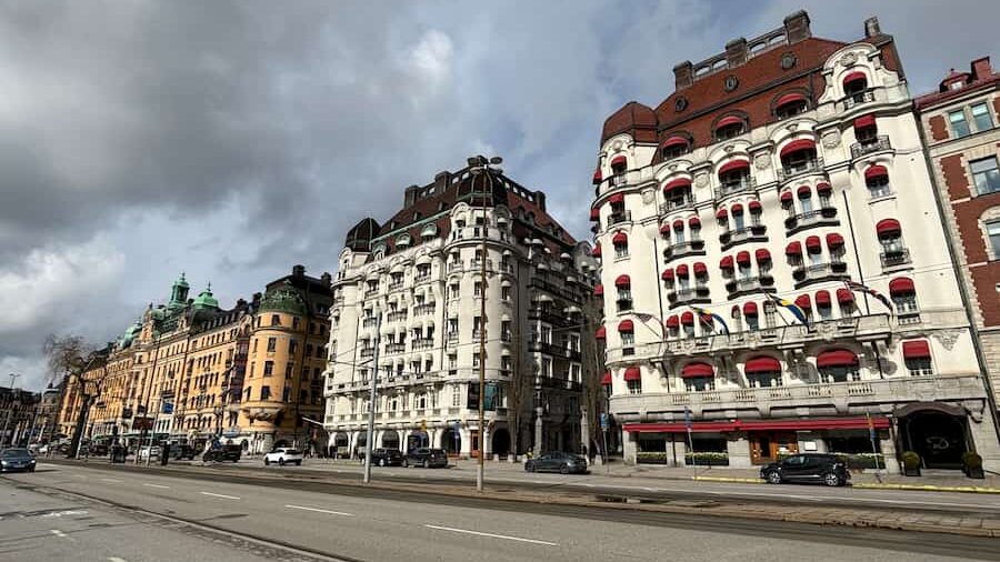 Edificios históricos en el barrio más caro de Estocolmo