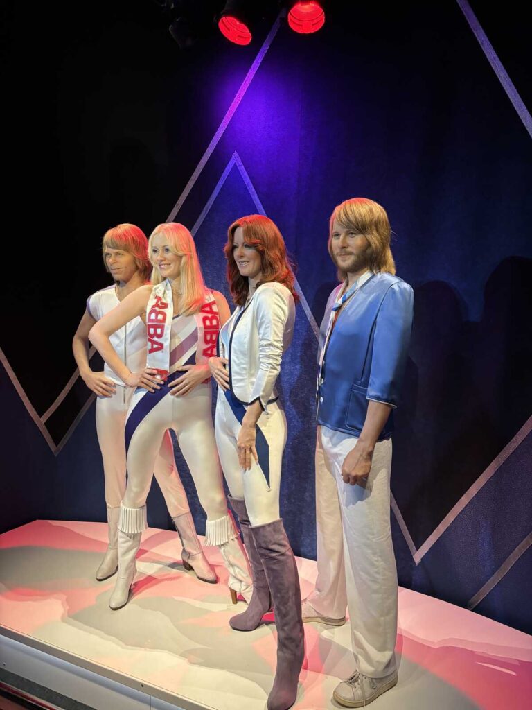 Estatuas de Cera del grupo ABBA en el museo de ABBA (estocolmo)